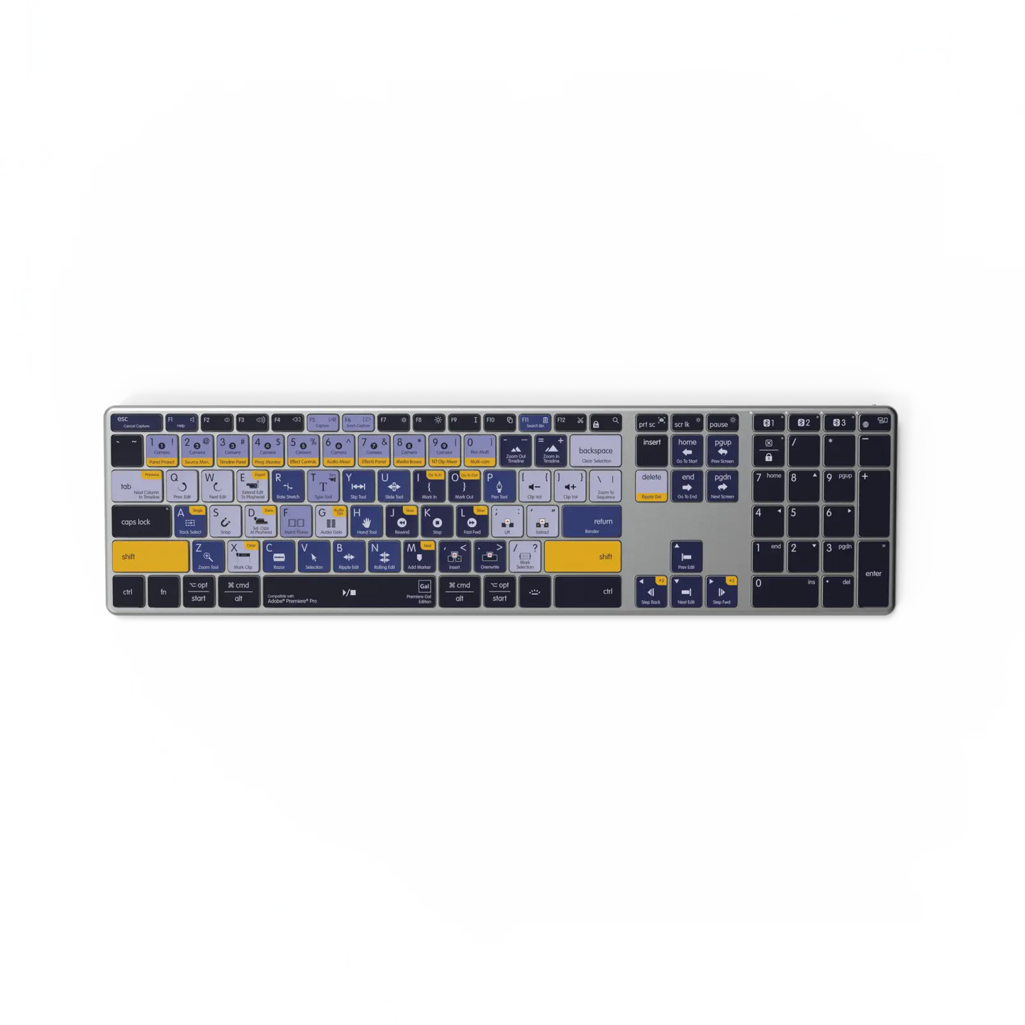 EXCLUSIVE Premiere Gal Keyboard | Backlit & Wireless | Mac and PC Editors Keys