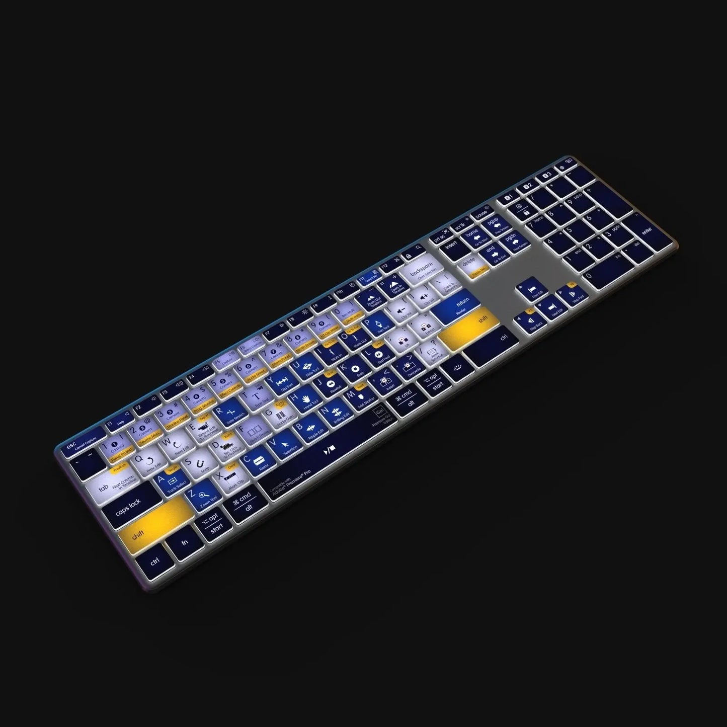 EXCLUSIVE Premiere Gal Keyboard | Backlit & Wireless | Mac and PC Editors Keys