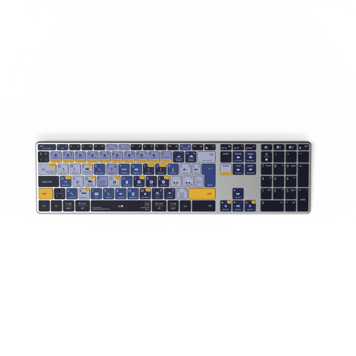 EXCLUSIVE Premiere Gal Keyboard | Backlit & Wireless | Mac and PC Editors Keys