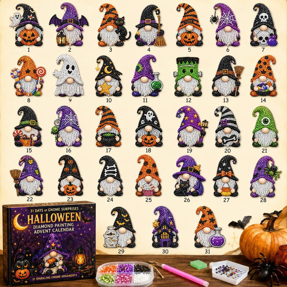 Turbo Cables – Halloween Diamond Art Surprise Calendar