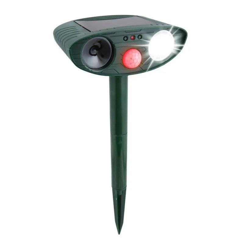 Ultrasonic Solar Deer Repeller – Motion Sensor Animal Deterrent for Garden & Yard Turbo Cables