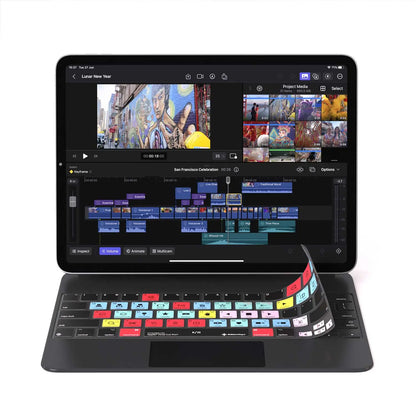 Final Cut Pro Keyboard Cover for iPad Magic Case Editors Keys