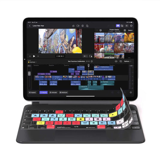 Final Cut Pro Keyboard Cover for iPad Magic Case Editors Keys