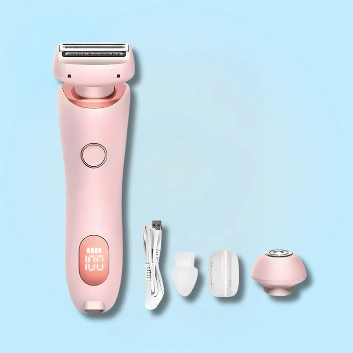 Turbo Women's Electric Pubic Hair Trimmer – Rechargeable Bikini Line Shaver for Sensitive Skin