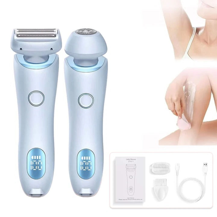 Turbo Women's Electric Pubic Hair Trimmer – Rechargeable Bikini Line Shaver for Sensitive Skin