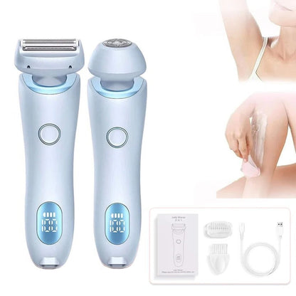 Turbo Women's Electric Pubic Hair Trimmer – Rechargeable Bikini Line Shaver for Sensitive Skin