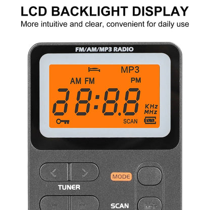 Turbo Battery Operated AM/FM Pocket Radio – Strong Signal, Best Reception On-the-Go