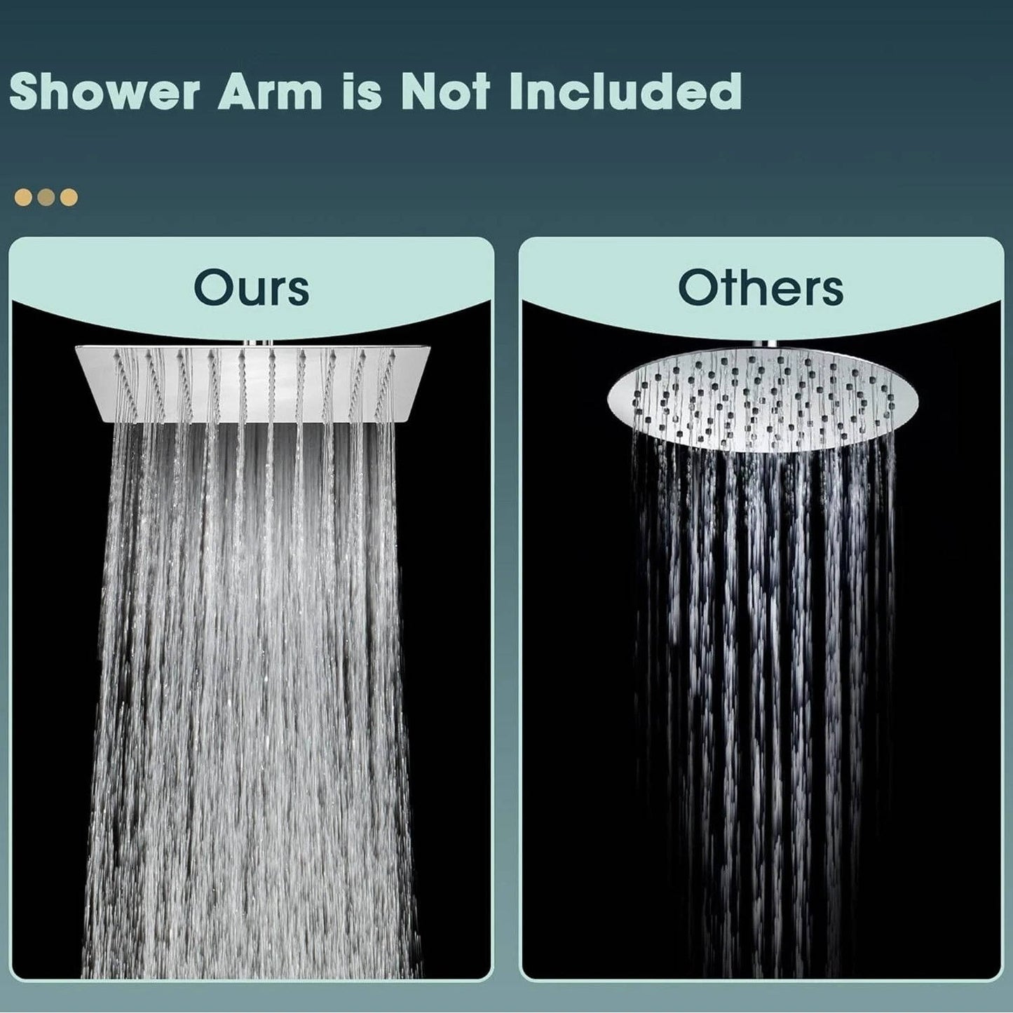 Turbo 16 inch Large Rain Ceiling Shower Head