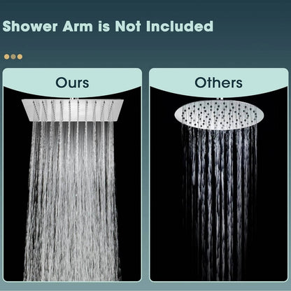 Turbo 16 inch Large Rain Ceiling Shower Head