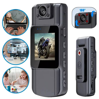 Turbo 180° police professional body camera with night vision
