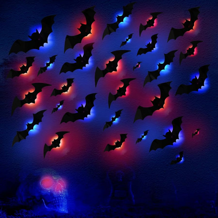 Turbo Cables – Glowing 3D Bats for Enchanted Walls (12 Pcs Set)