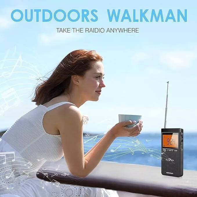 Portable Pocket Radios AM FM Turbo Cables