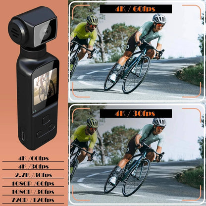 Turbo 4K Body Camera with External Microphone