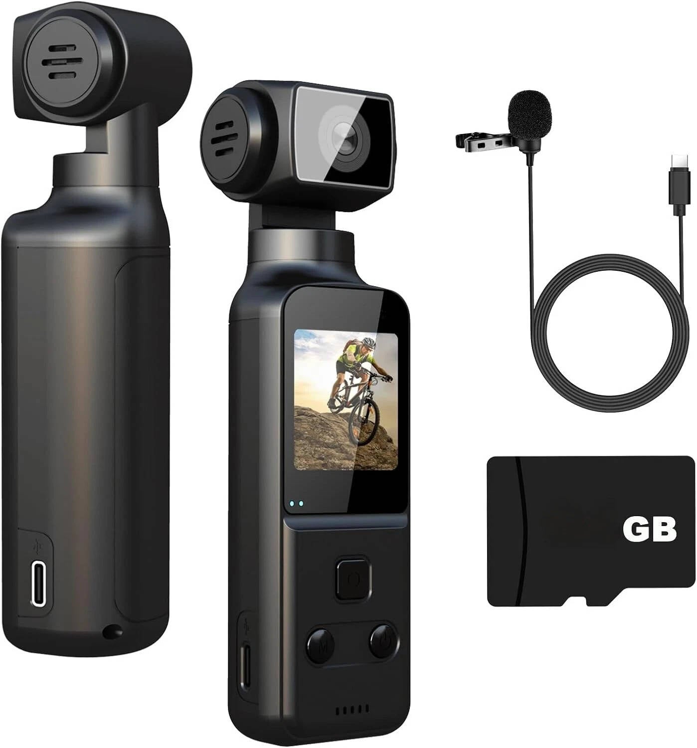 Turbo 4K Body Camera with External Microphone