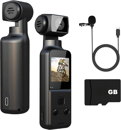 Turbo 4K Body Camera with External Microphone