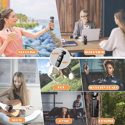 Turbo 4K Body Camera with External Microphone