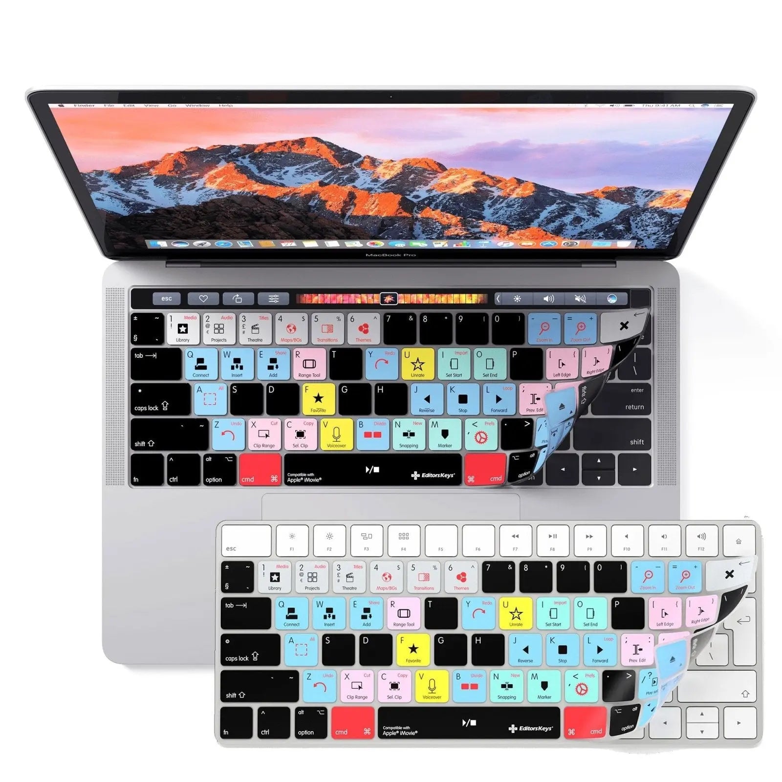 iMovie Keyboard Covers for MacBook and iMac Editors Keys