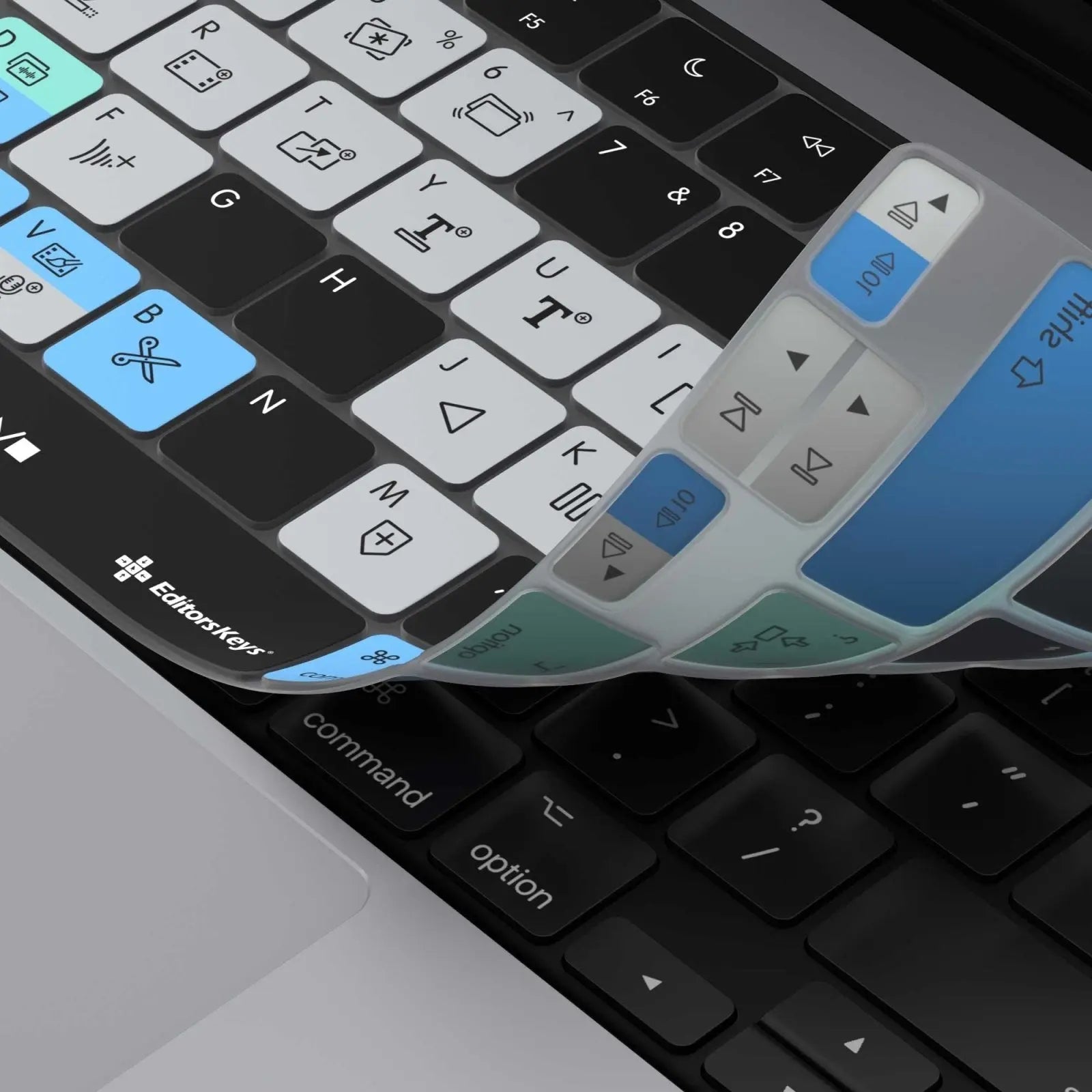 LumaFusion Keyboard Cover for 14/16" MacBook Pro and Air 13/15" Editors Keys