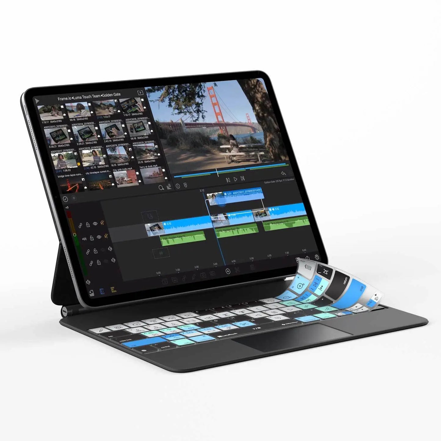 LumaFusion Keyboard Cover for iPad Magic Case Editors Keys