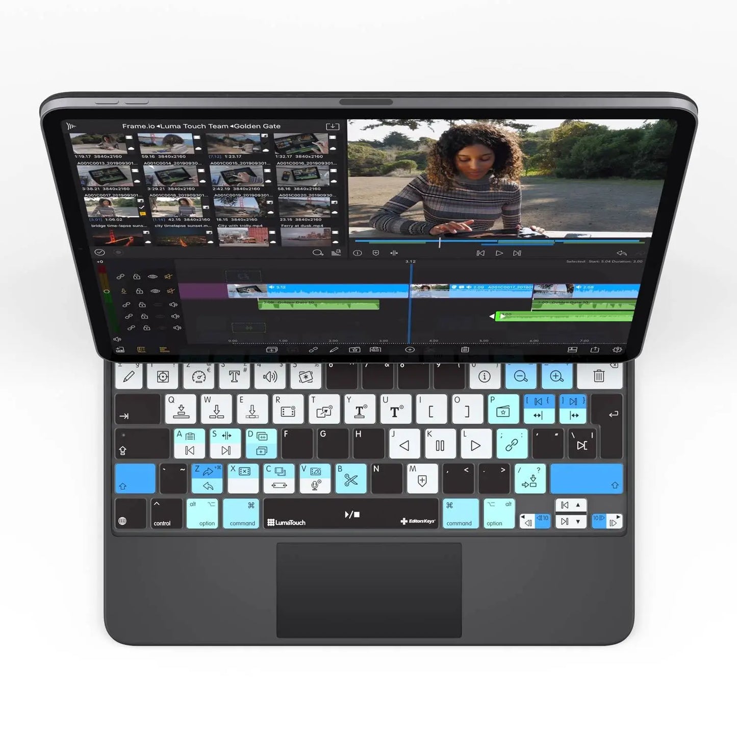 LumaFusion Keyboard Cover for iPad Magic Case Editors Keys