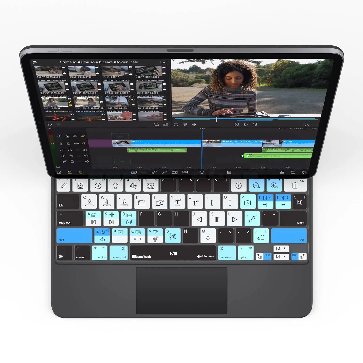 LumaFusion Keyboard Cover for iPad Magic Case Editors Keys