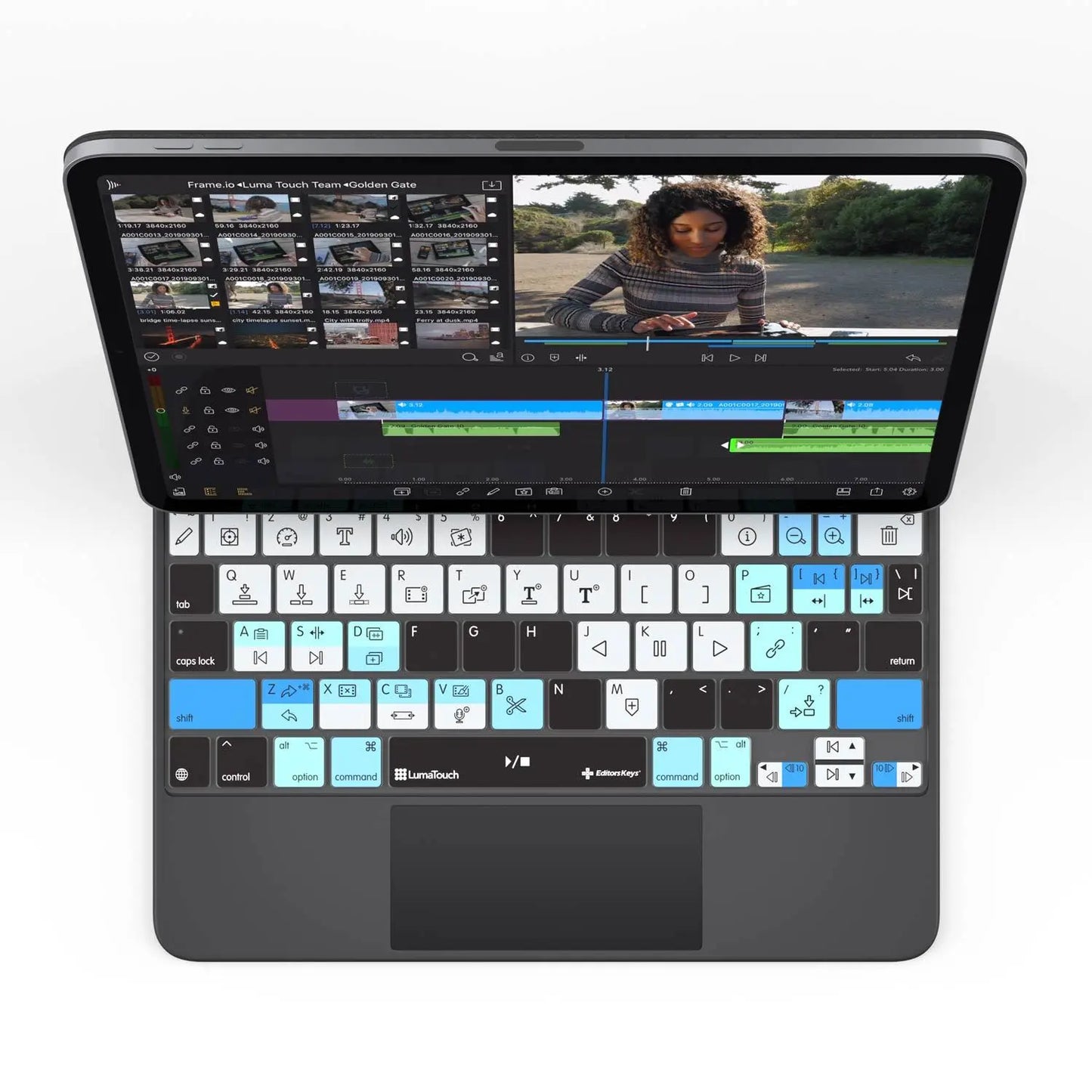 LumaFusion Keyboard Cover for iPad Magic Case Editors Keys