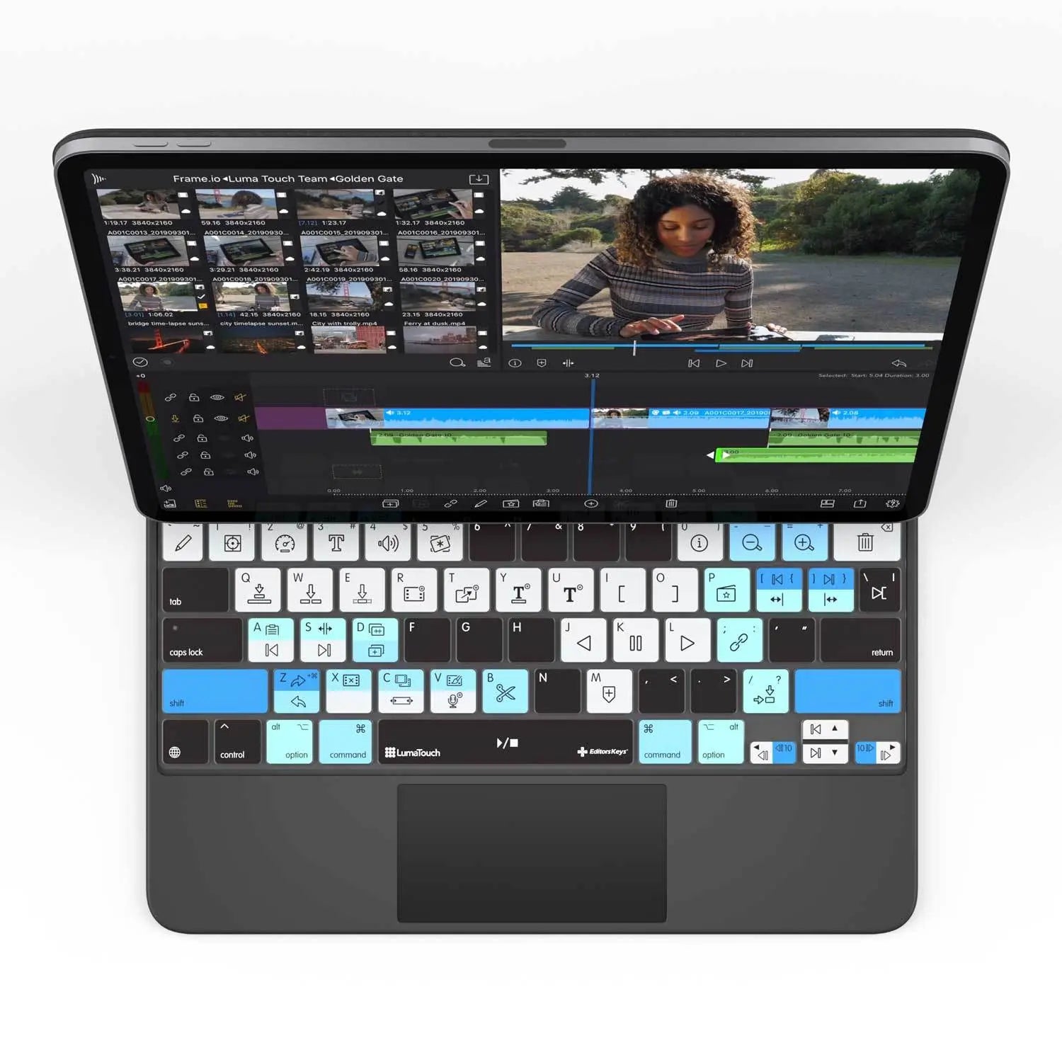 LumaFusion Keyboard Cover for iPad Magic Case Editors Keys