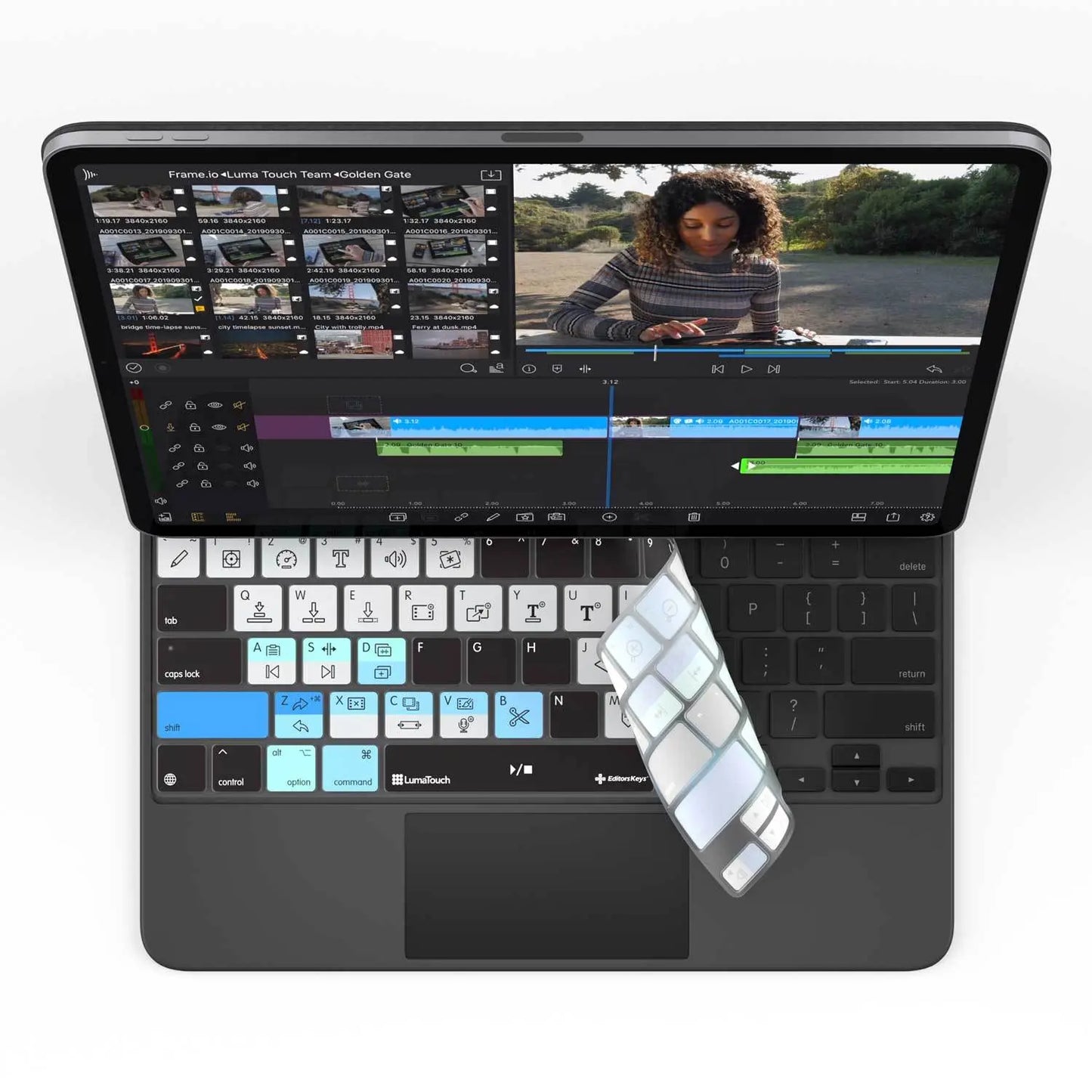 LumaFusion Keyboard Cover for iPad Magic Case Editors Keys