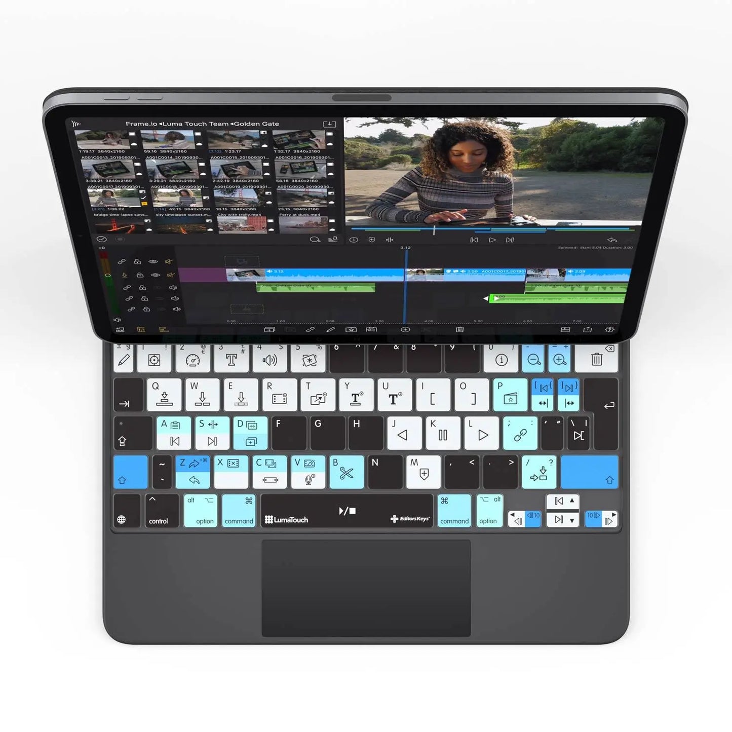 LumaFusion Keyboard Cover for iPad Magic Case Editors Keys