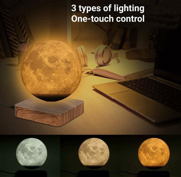 Magnetic Levitating Moon Lamp Turbo Cables
