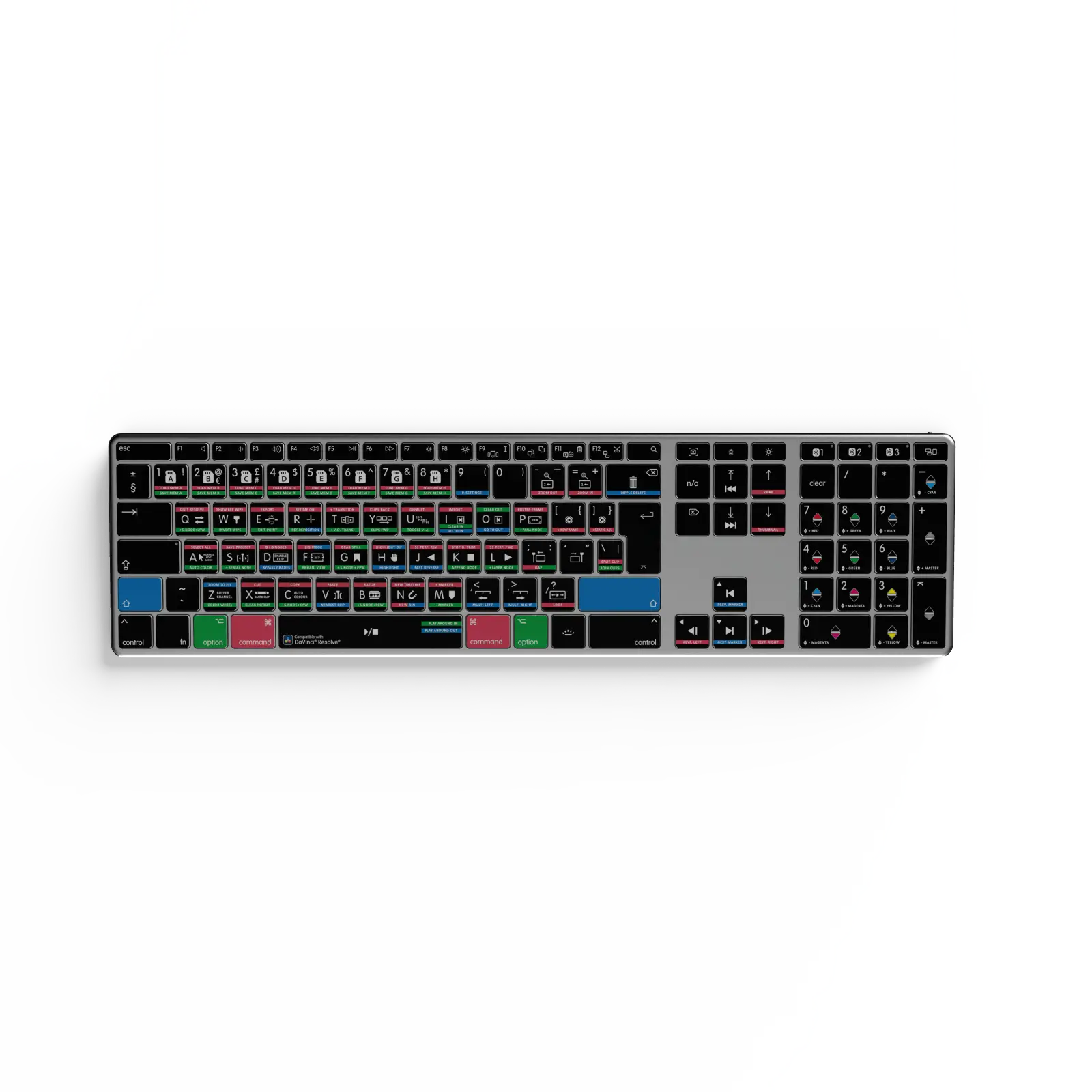 NEW Davinci Resolve Keyboard | Backlit & Wireless | Mac and PC Editors Keys
