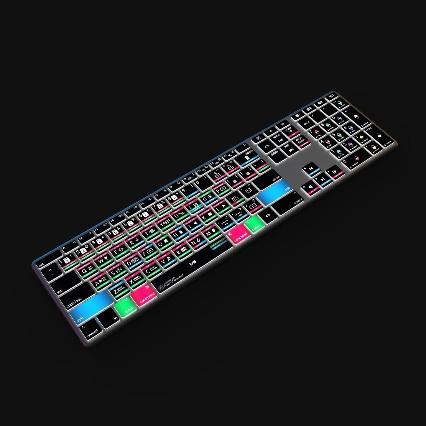 NEW Davinci Resolve Keyboard | Backlit & Wireless | Mac and PC Editors Keys