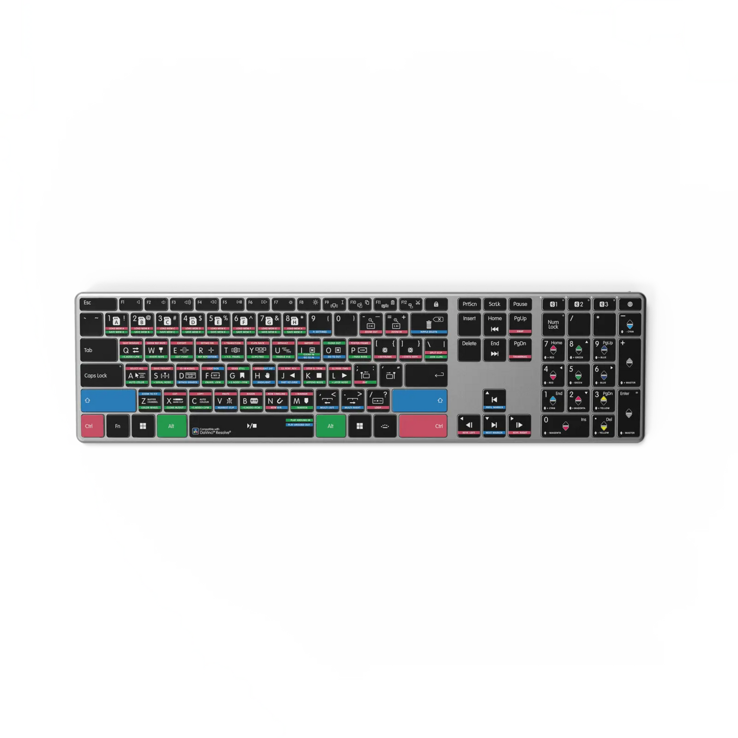 NEW Davinci Resolve Keyboard | Backlit & Wireless | Mac and PC Editors Keys