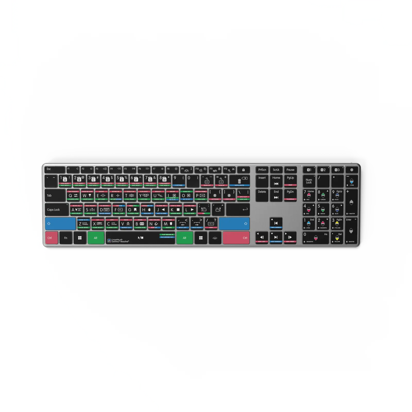 NEW Davinci Resolve Keyboard | Backlit & Wireless | Mac and PC Editors Keys