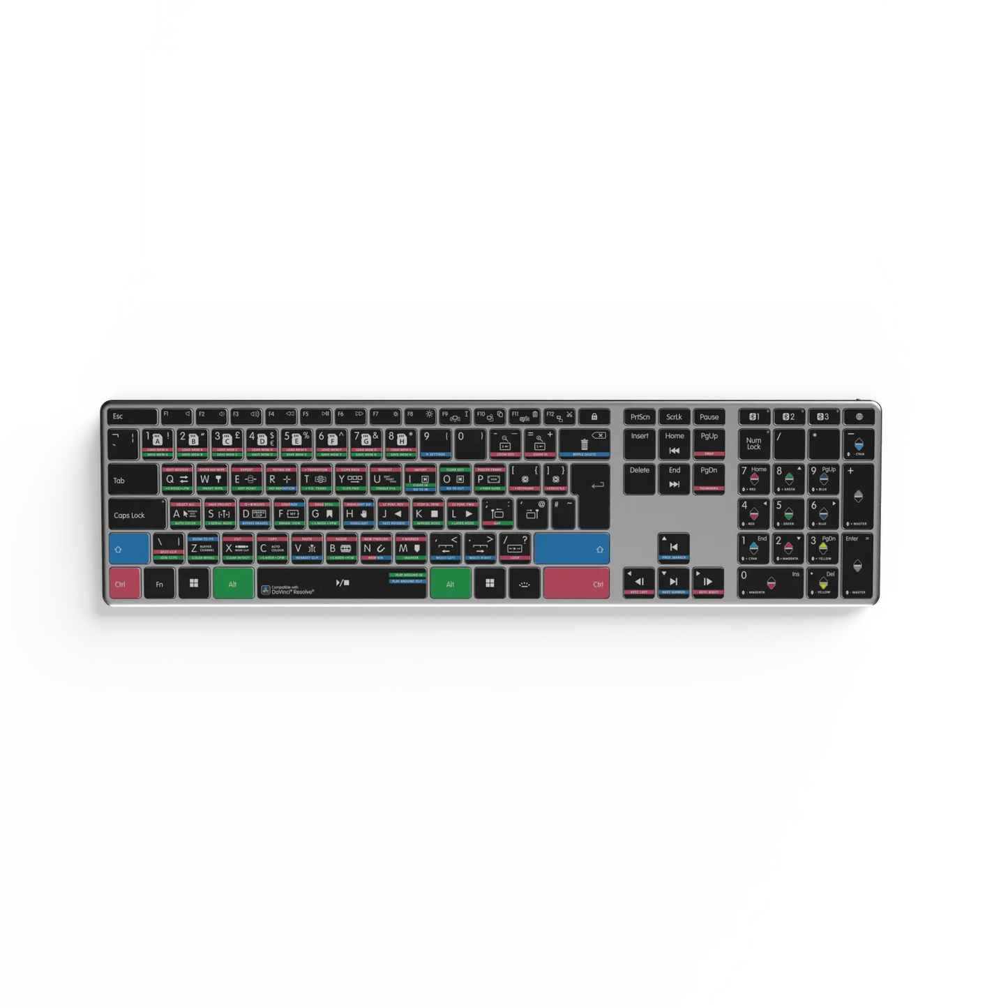 NEW Davinci Resolve Keyboard | Backlit & Wireless | Mac and PC Editors Keys