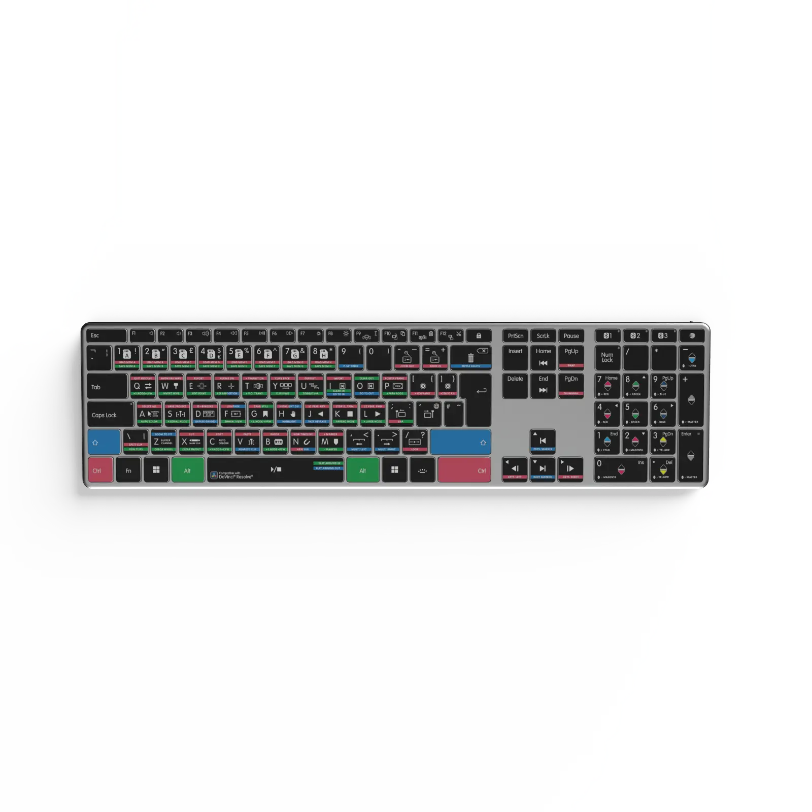 NEW Davinci Resolve Keyboard | Backlit & Wireless | Mac and PC Editors Keys