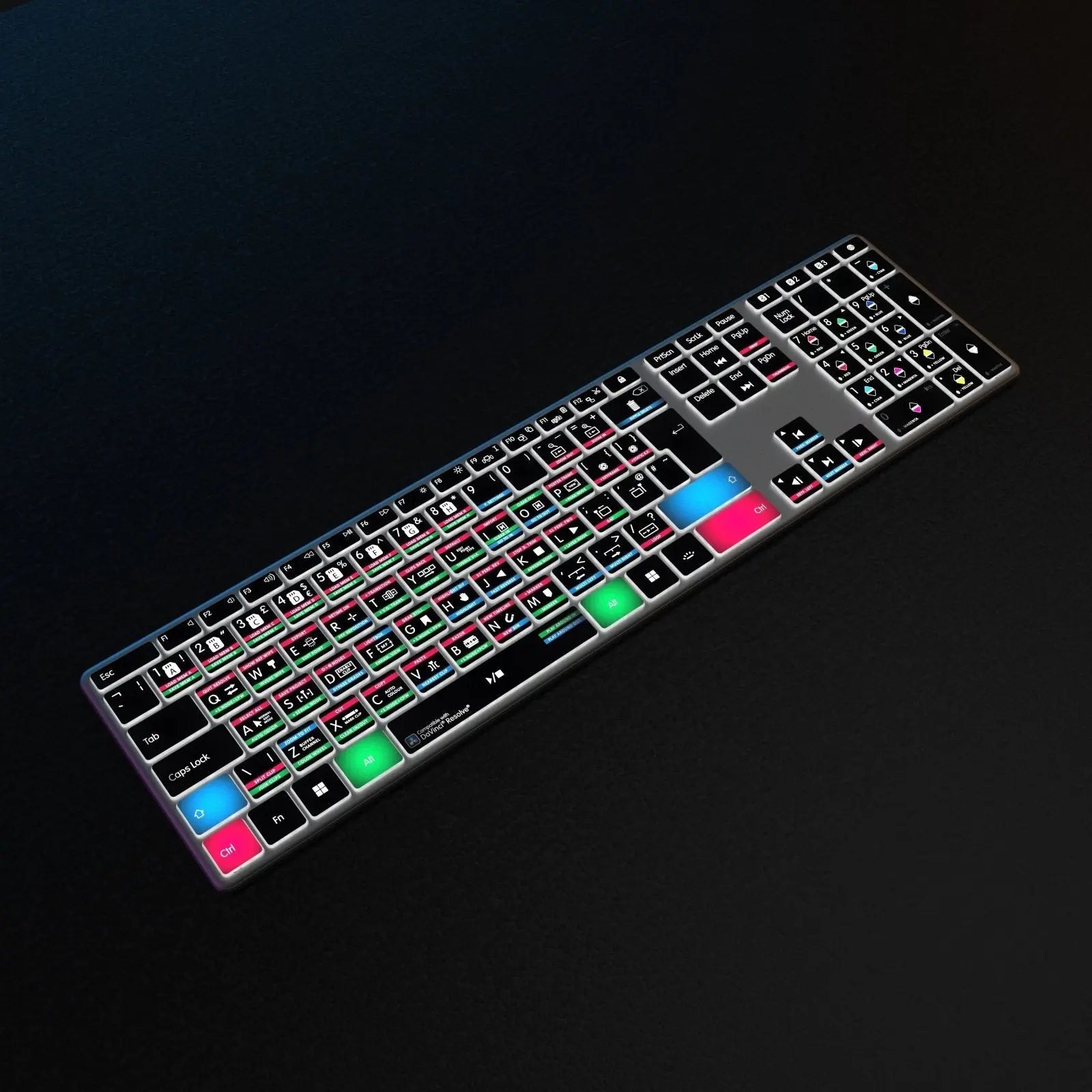 NEW Davinci Resolve Keyboard | Backlit & Wireless | Mac and PC Editors Keys