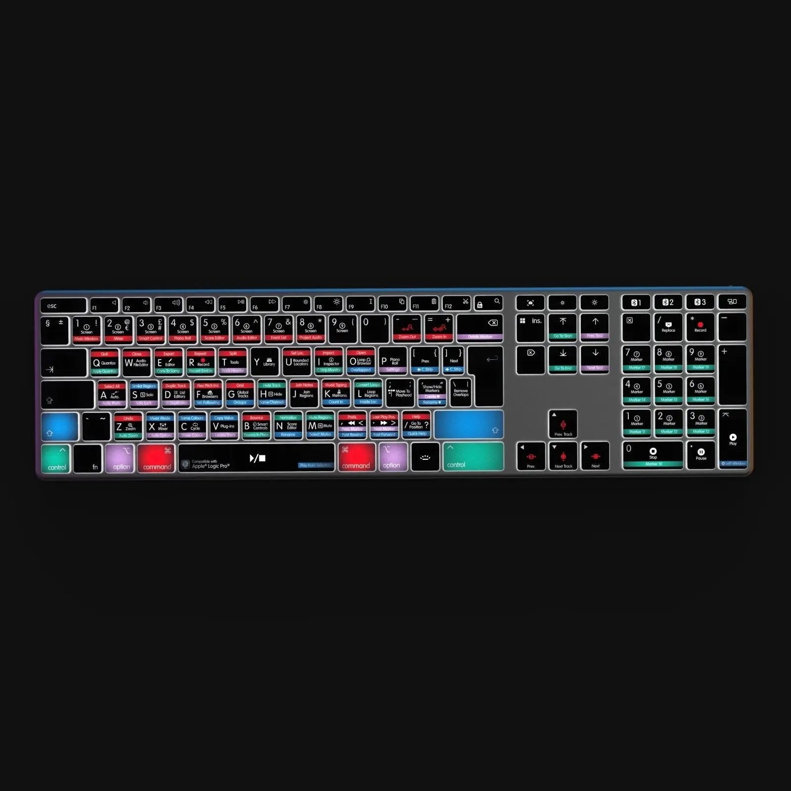 NEW Logic Pro Keyboard | Backlit & Wireless | Mac Editors Keys