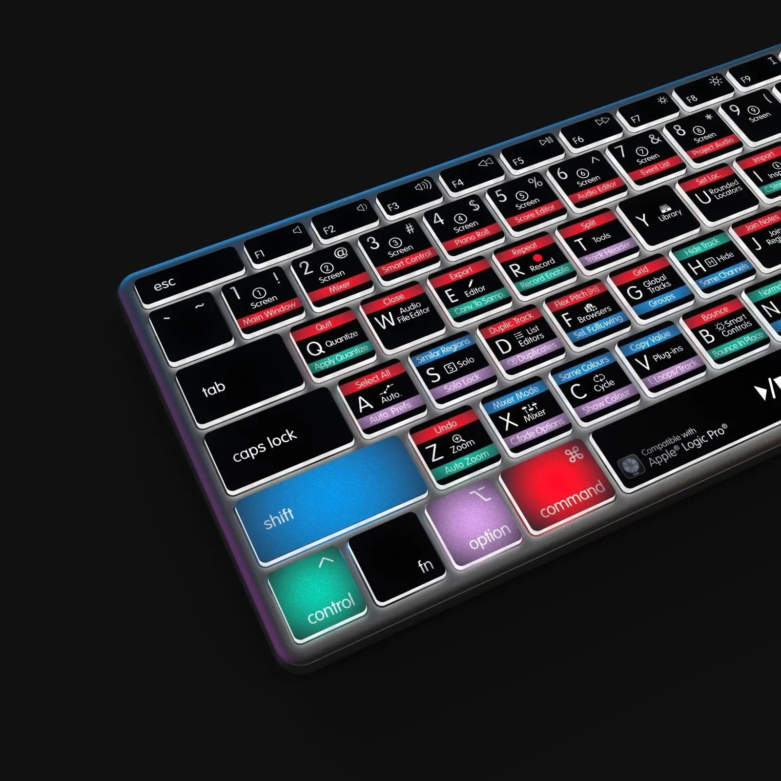 NEW Logic Pro Keyboard | Backlit & Wireless | Mac - Turbo Cables