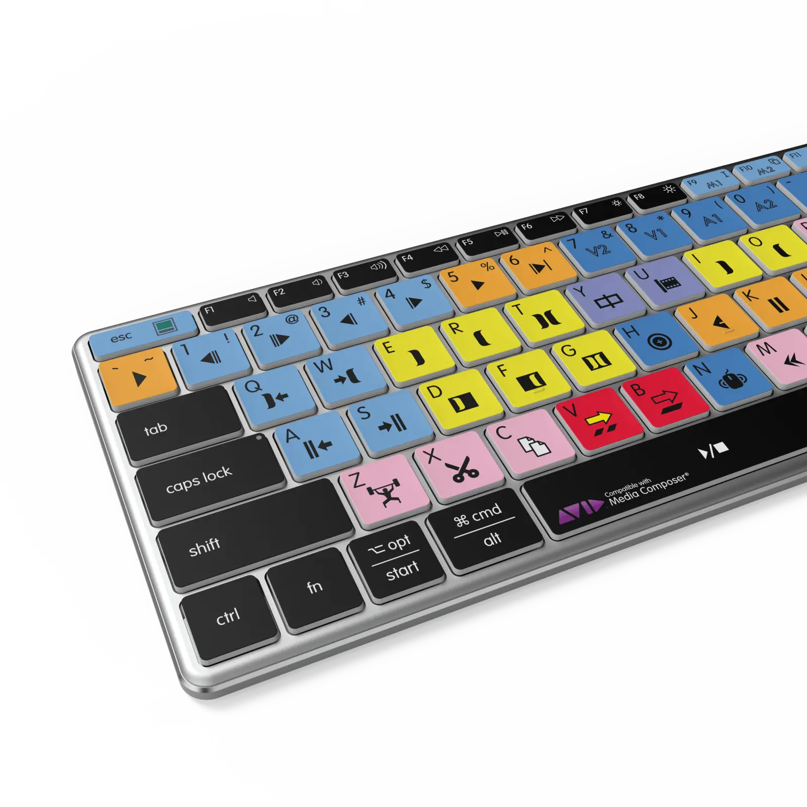 NEW Media Composer Keyboard | Backlit & Wireless | Mac and PC Editors Keys