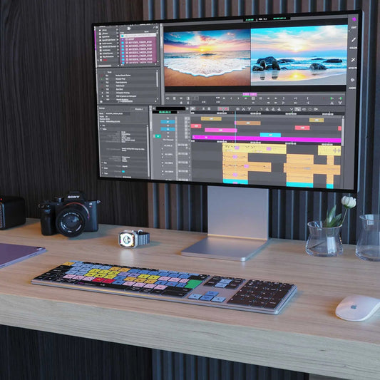 NEW Media Composer Keyboard | Backlit & Wireless | Mac and PC Editors Keys