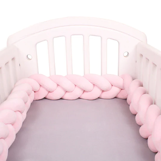 Knotted Cot Bed Bumper Turbo Cables