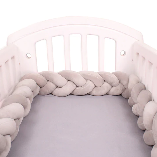 Knotted Cot Bed Bumper Turbo Cables