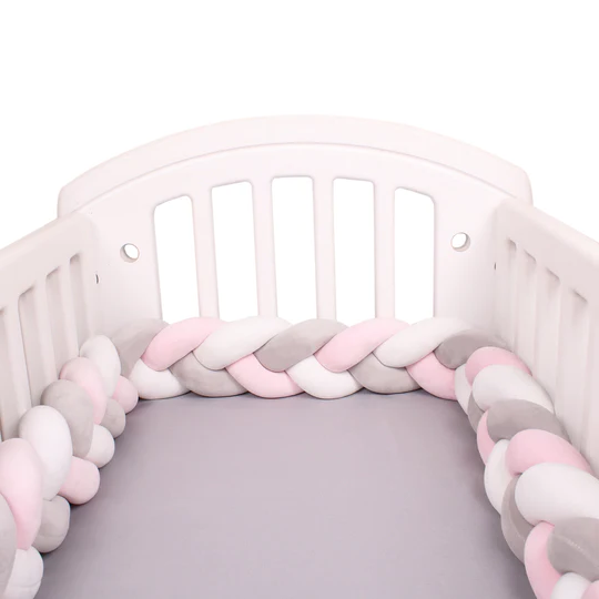 Knotted Cot Bed Bumper Turbo Cables