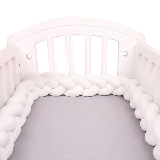 Knotted Cot Bed Bumper Turbo Cables