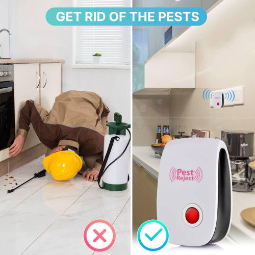Ultrasonic Pest Repeller – Plug-In Insect & Rodent Repellent for Indoor Use Turbo Cables