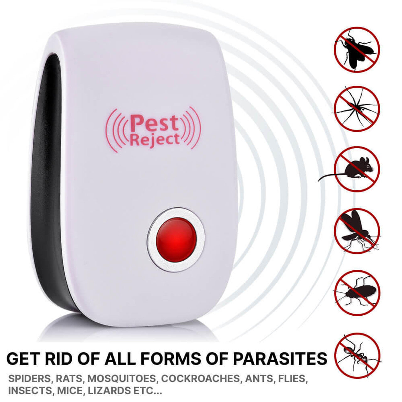 Ultrasonic Pest Repeller – Plug-In Insect & Rodent Repellent for Indoor Use Turbo Cables