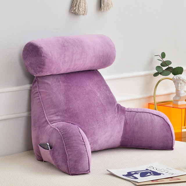 Turbo Backrest Pillow With Arms & Adjustable Headrest