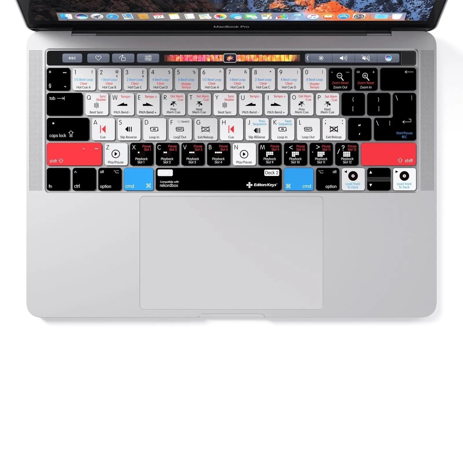 RekordBox Keyboard Covers for MacBook Pro Editors Keys