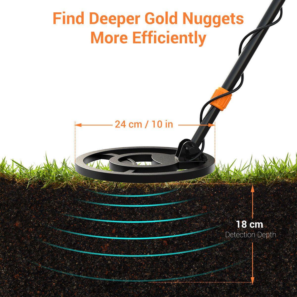 Turbo Best Gold Metal Detector | Pinpoint All Metal Detector Hand Held